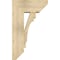 Ekena Millwork Merced Slat Rough Sawn Bracket w/ Offset Brace, Douglas Fir, 8"W x 18"D x 30"H BKT0806X18X30MRC06RDF - alternate 3
